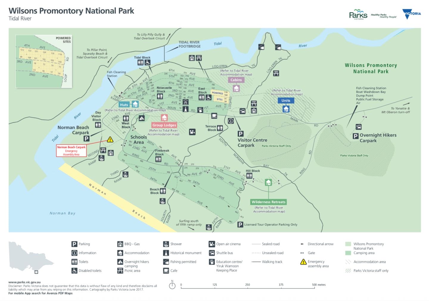 Wilsons Promontory Guide, Tidal River Campsite