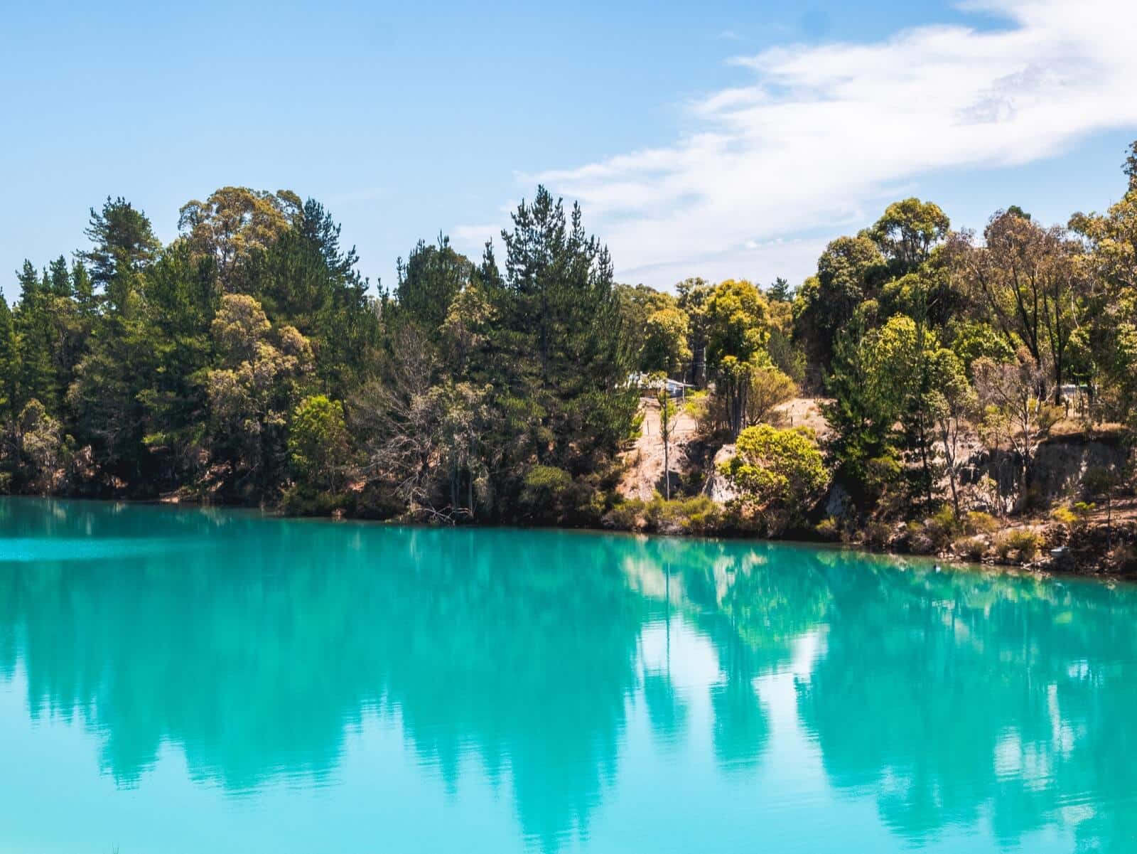 Black diamond blue lake, Western Australia