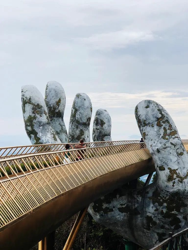 Golden Hand Bridge Da Nang